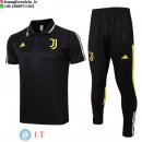 POLO Maglia Set Completo Juventus 2023/2024 Nero Giallo