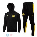 Giacca Felpa Cappuccio Borussia Dortmund 21-22 Nero Giallo