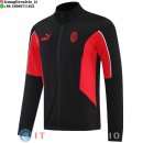 Giacca Lunga Zip AC Milan 25-26 Nero Rosso
