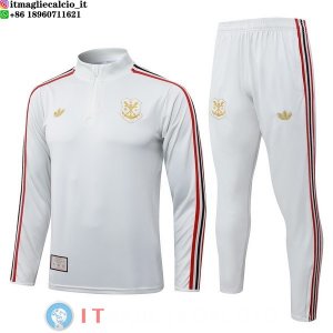 Tuta da Allenamento Flamengo Mezza Cerniera 2025/2026 Grigio Rosso