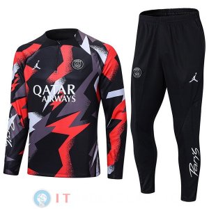 Giacca Bambino Set Completo PSG 2022/2023 Grigio Nero