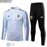 Felpa Da Allenamento Bambino Set Completo Argentina 2026 Bianco I Blu Nero