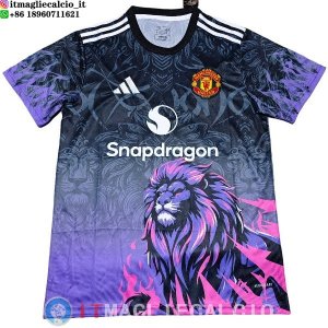 Thailandia Maglia Manchester United Speciale 2025/2026 Purpureo Nero