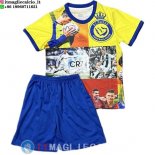 Maglia Bambino Al-Nassr FC Speciale 2025/2026 Giallo Blu Maglia Bambino Al-Nassr FC Speciale 2025/2026 Giallo Blu