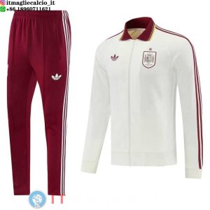 Giacca Full Zip e Pantaloni Allenamento Spagna 2026 Giallo I Rosso