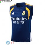 Senza Maniche Maglia Real Madrid 2026/2027 Blu Navy Giallo Senza Maniche Maglia Real Madrid 2026/2027 Blu Navy Giallo