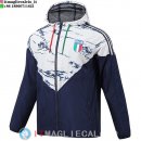 Giacca A Vento Italia 2023 Blu Navy Bianco