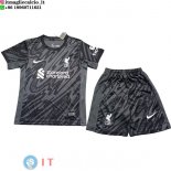 Maglia Bambino liverpool Portiere 2024/2025 Nero