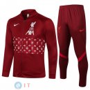 Giacca Set Completo Liverpool 21-22 Rosso Navy
