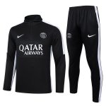 Felpa Da Allenamento Bambino Set Completo PSG 23-24 Nero Bianco Felpa Da Allenamento Bambino Set Completo PSG 23-24 Nero Bianco