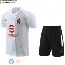 Formazione Set Completo Maglia AC Milan 2023/2024 Bianco Nero