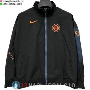 Giacca a Vento Inter Milan 2025/2026 Nero Arancione