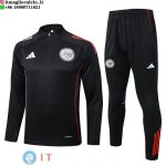 Tuta da Allenamento Ajax Mezza Cerniera 2025/2026 Nero Rosso Tuta da Allenamento Ajax Mezza Cerniera 2025/2026 Nero Rosso