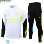 Felpa Da Allenamento Set Completo Arsenal 2023/2024 Bianco Nero