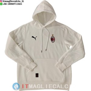 Giacca Felpa Cappuccio AC Milan 25-26 Bianco Giallo
