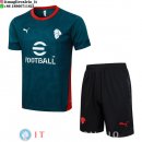 Formazione Set Completo Maglia AC Milan 2025/2026 Verde I Nero
