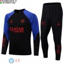 Felpa Da Allenamento Set Completo PSG 22-23 Nero I Blu