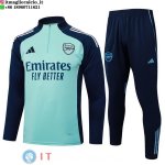 Felpa Da Allenamento Set Completo Arsenal 25-26 Verde Blu Navy Felpa Da Allenamento Set Completo Arsenal 25-26 Verde Blu Navy