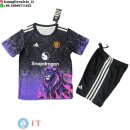 Maglia Bambino Manchester united Speciale 2025/2026 Purpureo Nero