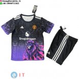 Maglia Bambino Manchester united Speciale 2025/2026 Purpureo Nero