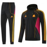 Giacca Felpa Cappuccio Set Completo Roma 25-26 Nero