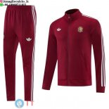 Giacca Full Zip e Pantaloni Allenamento Spagna 2026 Borgogna Bianco