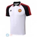 POLO Maglia Manchester United 2022/2023 Bianco Nero Rosso