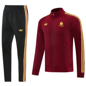 Giacca Full Zip e Pantaloni Allenamento AS Roma 2026/2027 Rosso