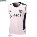 Senza Maniche Maglia Manchester United 2023/2024 Rosa