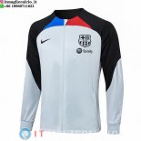 Giacca Lunga Zip Barcellona 23-24 Grigio Nero