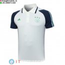 POLO Maglia Ajax 2023/2024 Bianco Blu