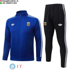 Giacca Full Zip e Pantaloni Allenamento Bambino Argentina 2026 Blu I Bianco Nero