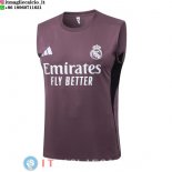 Senza Maniche Maglia Real Madrid 2025/2026 Purpureo Bianco Senza Maniche Maglia Real Madrid 2025/2026 Purpureo Bianco