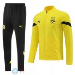 Giacca Set Completo Lunga Zip Borussia Dortmund 22-23 Giallo I Nero