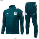 Giacca Set Completo Lunga Zip Messico 2026 Verde I Rosso