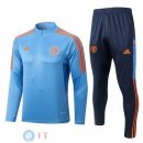 Giacca Set Completo Manchester United 22-23 Blu