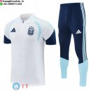 POLO Maglia Set Completo Argentina 2026 Bianco Blu Navy