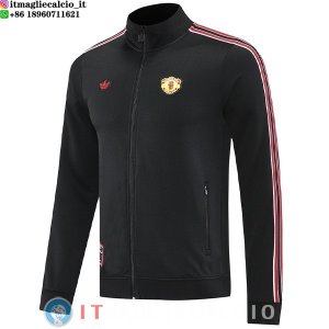 Giacca Lunga Zip Manchester United 25-26 Nero