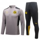Giacca Bambino Set Completo Borussia Dortmund 2023/2024 Grigio
