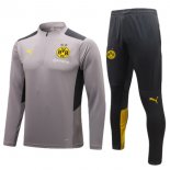 Giacca Bambino Set Completo Borussia Dortmund 2023/2024 Grigio