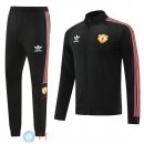 Giacca Set Completo Lunga Zip Manchester United 22-23 Nero