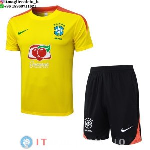 Formazione Set Completo Maglia Brasile 2026 Giallo Arancione Nero