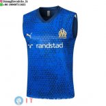 Senza Maniche Maglia Marseille 2023/2024 Blu Bianco