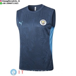 Senza Maniche Maglia Manchester city 2024/2025 Grigio Blu