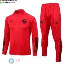 Giacca Set Completo Lunga Zip Flamengo 23-24 Rosso