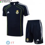 Formazione Maglia Set Completo Real Madrid 2025/2026 Blu Navy Verde