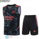 Senza Maniche Set Completo Maglia Arsenal 2023/2024 Nero Verde