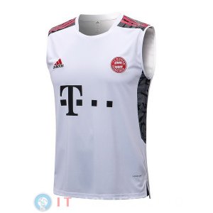 Senza Maniche Maglia Bayern Monaco 2022/2023 Bianco