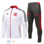 Giacca Set Completo Flamengo 2021/2022 Bianco Rosso Nero