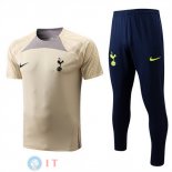 Formazione Maglia Set Completo Tottenham Hotspur 2022/2023 Giallo Nero